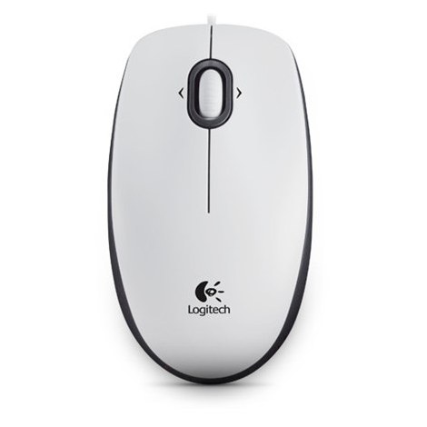 Logitech | Portable Optical Mouse | B100 | White - 2